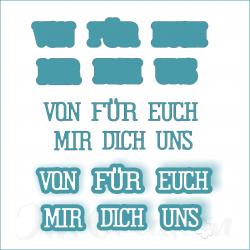 Von für dich klein - Stanzschablone